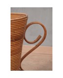 V 12 Vivai Del Sud Vaso anfora in rattan, 1960 V 12 Vivai Del Sud Vaso anfora in rattan, 1960