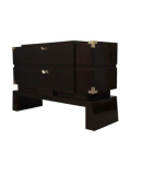 C 104 Cassettone lastronato in mogano tinto nero C 104 Cassettone lastronato in mogano tinto nero