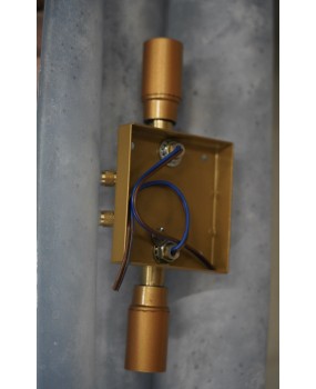 AP 135 Applique in vetro di Murano di colore azzurro, 2000