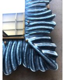 SP 74 Murano Blu Color Glass and Brass Mid-Century Console / Wall Mirr SP 74 Murano Blu Color Glass and Brass Mid-Century Console / Wall Mirr