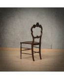 Louis Philippe Style Walnut and Vienna Straw Italian Chairs, 1940 Louis Philippe Style Walnut and Vienna Straw Italian Chairs, 1940