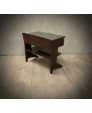 Dassi Walnut and Glass Italian Mid-Century Nightstands, 1950 Dassi Walnut and Glass Italian Mid-Century Nightstands, 1950