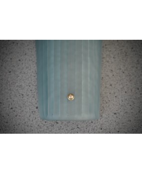 Murano Art Glass Aqua Green Color and Brass Wall Light and Sconces