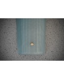 Murano Art Glass Aqua Green Color and Brass Wall Light and Sconces Murano Art Glass Aqua Green Color and Brass Wall Light and Sconces