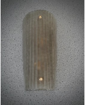 Murano Art Glass Sand Blasted Smoky Color and Brass Wall Light and Sco