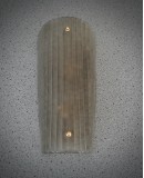 Murano Art Glass Sand Blasted Smoky Color and Brass Wall Light and Sco Murano Art Glass Sand Blasted Smoky Color and Brass Wall Light and Sco
