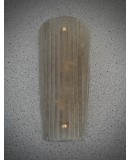 Murano Art Glass Sand Blasted Smoky Color and Brass Wall Light and Sco Murano Art Glass Sand Blasted Smoky Color and Brass Wall Light and Sco