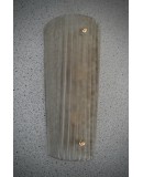 Murano Art Glass Sand Blasted Smoky Color and Brass Wall Light and Sco Murano Art Glass Sand Blasted Smoky Color and Brass Wall Light and Sco