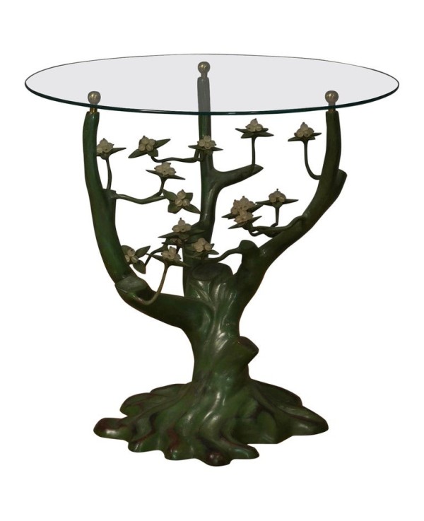 Willy Daro Bronze and Glass Mid-Century Coffe Side Table, 1970 Willy Daro Bronze and Glass Mid-Century Coffe Side Table, 1970