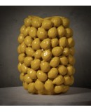 Vasi Scultura in Ceramica Veneziana di Colore Giallo Vasi Scultura in Ceramica Veneziana di Colore Giallo