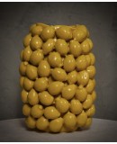 Vasi Scultura in Ceramica Veneziana di Colore Giallo Vasi Scultura in Ceramica Veneziana di Colore Giallo