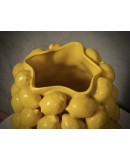 Vasi Scultura in Ceramica Veneziana di Colore Giallo Vasi Scultura in Ceramica Veneziana di Colore Giallo