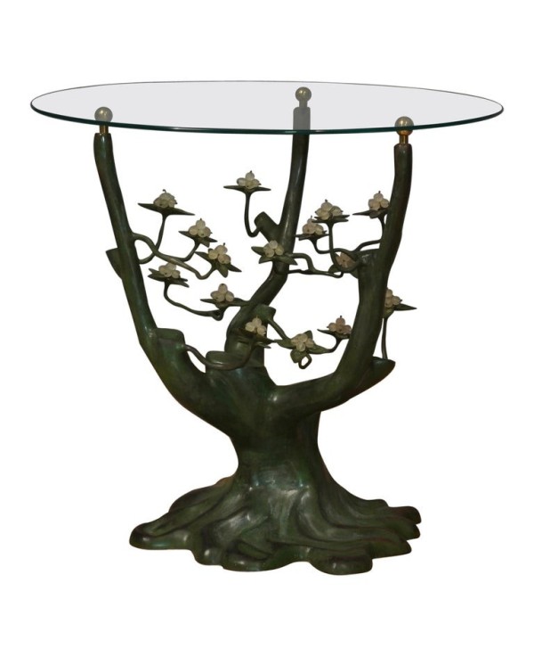 Willy Daro Bronze and Glass Mid-Century Coffe Side Table, 1970 Willy Daro Bronze and Glass Mid-Century Coffe Side Table, 1970
