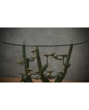 Willy Daro Bronze and Glass Mid-Century Coffe Side Table, 1970 Willy Daro Bronze and Glass Mid-Century Coffe Side Table, 1970