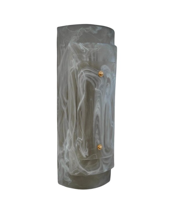 Murano Smoky and White Art Glass Mid-Century Wall Light and Sconces Murano Smoky and White Art Glass Mid-Century Wall Light and Sconces