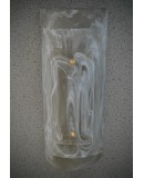Murano Smoky and White Art Glass Mid-Century Wall Light and Sconces Murano Smoky and White Art Glass Mid-Century Wall Light and Sconces