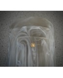Murano Smoky and White Art Glass Mid-Century Wall Light and Sconces Murano Smoky and White Art Glass Mid-Century Wall Light and Sconces