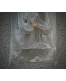 Murano Smoky and White Art Glass Mid-Century Wall Light and Sconces Murano Smoky and White Art Glass Mid-Century Wall Light and Sconces
