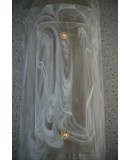 Murano Smoky and White Art Glass Mid-Century Wall Light and Sconces Murano Smoky and White Art Glass Mid-Century Wall Light and Sconces