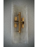 Murano Smoky and White Art Glass Mid-Century Wall Light and Sconces Murano Smoky and White Art Glass Mid-Century Wall Light and Sconces