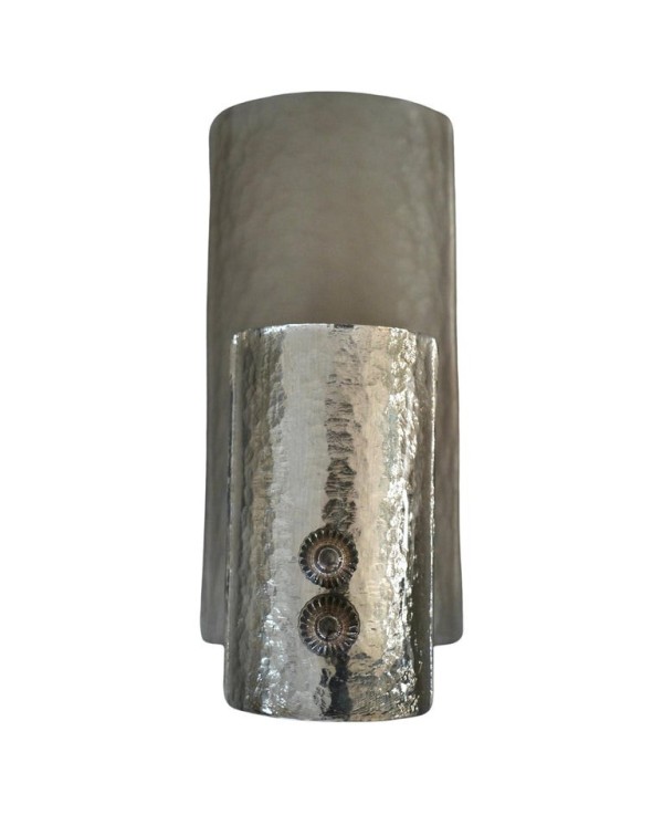Murano Silver Art Glass Mid-Century Wall Light and Sconces Murano Silver Art Glass Mid-Century Wall Light and Sconces