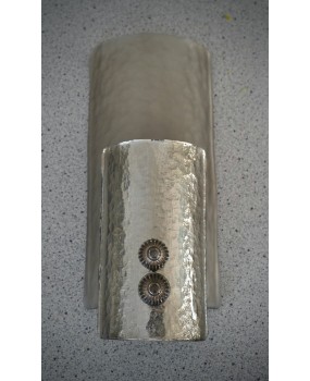 Murano Silver Art Glass Mid-Century Wall Light and Sconces