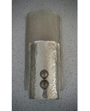 Murano Silver Art Glass Mid-Century Wall Light and Sconces Murano Silver Art Glass Mid-Century Wall Light and Sconces