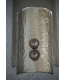 Murano Silver Art Glass Mid-Century Wall Light and Sconces Murano Silver Art Glass Mid-Century Wall Light and Sconces