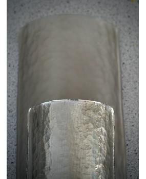Murano Silver Art Glass Mid-Century Wall Light and Sconces