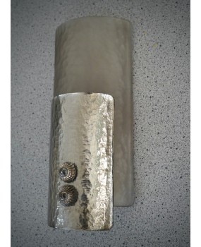 Murano Silver Art Glass Mid-Century Wall Light and Sconces