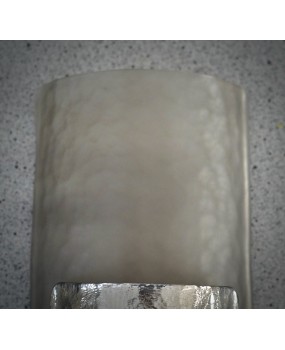 Murano Silver Art Glass Mid-Century Wall Light and Sconces