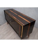 C 91 Cassettiera lastronata in legno di ebano