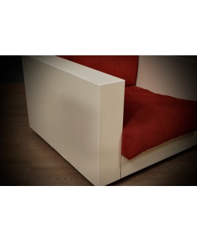 MASSIMO VIGNELLI Poltrona mod. Saratoga Bianca e Rossa, 1964