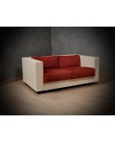 MASSIMO VIGNELLI Divano Mod. Saratoga Bianco e Rosso, 1964