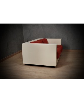 MASSIMO VIGNELLI Divano Mod. Saratoga Bianco e Rosso, 1964