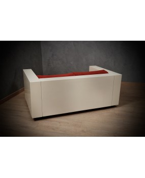 MASSIMO VIGNELLI Divano Mod. Saratoga Bianco e Rosso, 1964