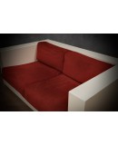 MASSIMO VIGNELLI Divano Mod. Saratoga Bianco e Rosso, 1964