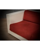 MASSIMO VIGNELLI Divano Mod. Saratoga Bianco e Rosso, 1964