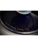 Lampada Vistosi in vetro di Murano giallo arancio e blu