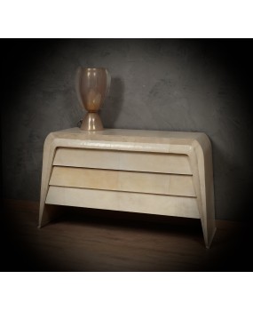 Cassettone MidCentury in pergamena Italiano