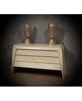 MidCentury Goatskin Italian Chest of Drawer