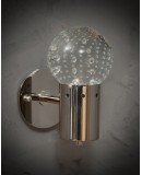 Murano Art Glass and Steel Wall Light, 1980