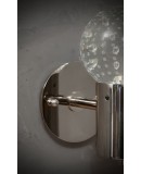 Murano Art Glass and Steel Wall Light, 1980