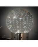 Murano Art Glass and Steel Wall Light, 1980