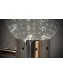 Murano Art Glass and Steel Wall Light, 1980