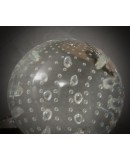 Murano Art Glass and Steel Wall Light, 1980