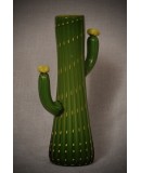 Vaso in Vetro Artistico di Murano Verde e Giallo