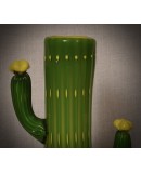 Vaso in Vetro Artistico di Murano Verde e Giallo