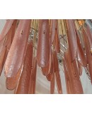 Lampadari in Vetro Artistico di Murano Rosa e Ottone