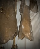 Lampadario in Vetro Artistico di Murano e Ottone